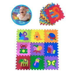 [55224] PISO DE GOMA EVA 9 PZAS BABYGUS 9 PZAS 30 X 30 CM
