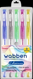 [9006] LAPICERAS DE GEL COLORMAX METALIZADAS BLISTER PVC