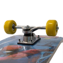 [12010] SKATE SPIDERMAN + KIT DE PROTECCION CON LIJA TRUCK METALICO 79 X 20 CM 60KG
