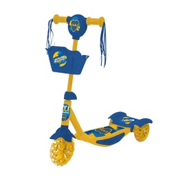 [12066] MONOPATIN DE 3 RUEDAS CON LUCES Y MUSICA BOCA JUNIORS 61X60X16CM 35KG