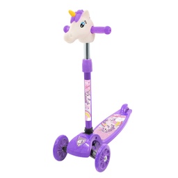[12153] MONOPATIN PLEGABLE CON CABEZA DE UNICORNIO TINY 73X57X12CM 35KG