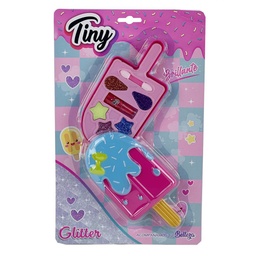 [3042] SET DE MAQUILLAJE HELADO GLITTER - BLISTER 31 X 19 X 4 CM
