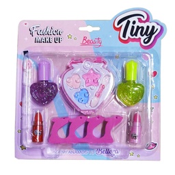 [3047] SET DE MAQUILLAJE CON ESMALTES SOMBRAS - BLISTER 21 X 20 X 3 CM