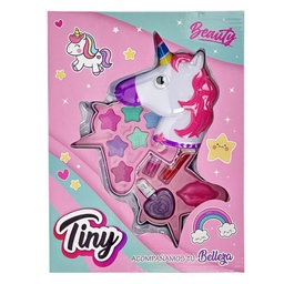 [3058] SET DE MAQUILLAJE UNICORNIO FASHION SOMBRA Y ESMALTES (EN CAJA) 29 X 22 X 6 CM