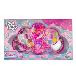 [3229] SET DE MAQUILLAJE HELADO SOMBRA Y GLITTER (EN CAJA) 35 X 21 X 8 CM