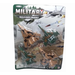 [50293] AVION MILITAR A FRICCION (4 UNIDADES) 28 X 21 X 4 CM