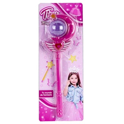 [50596] VARITA DE PRINCESA CON LUZ Y SONIDO 38 X 14 X 5 CM